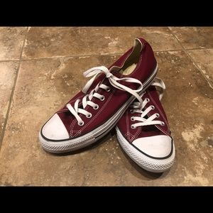 Maroon Converse Sneakers